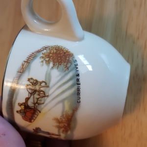 Currier & Ives set of 2 cups